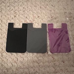 Lot of 3 stick on card holders 3m adhesive